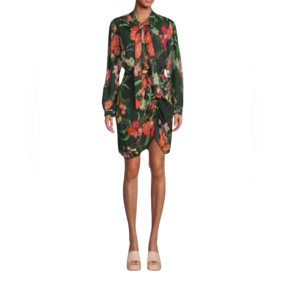 🔥HP🔥 NWT Walter Baker Willette Dress Rain Forest. Size 12 - Picture 1 of 11